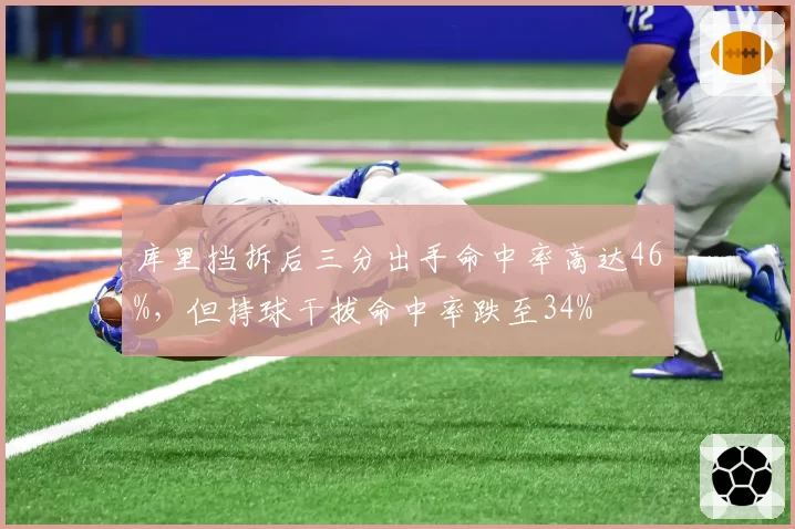库里挡拆后三分出手命中率高达46%,但持球干拔命中率跌至34%